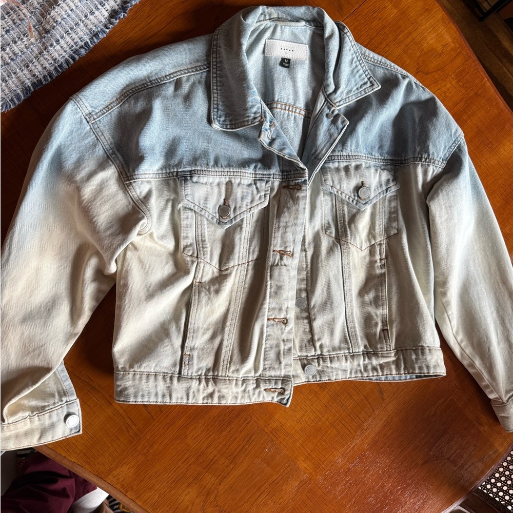 80s Vintage Concept Two-Tone Denim Jacket